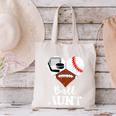 Ball Aunt Heart Football Baseball Hockey Game Day Canvas Tote Bag