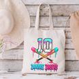Baseball 10 Year Old Ice Cream Drip 10th Bday Double Digits Canvas Tote Bag Baseball 10 Year Old Ice Cream Drip 10th Bday Double Digits Canvas Tote Bag