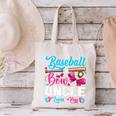 Baseball Or Bows Uncle Loves You Gender Reveal Canvas Tote Bag