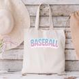 Baseball Bubble Letter Canvas Tote Bag Baseball Bubble Letter Canvas Tote Bag