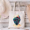 Baseball Catcher Mask Ice Cream Dripping Baseball Boy Youth Canvas Tote Bag