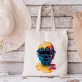 Baseball Catcher Mask Ice Cream Dripping Baseball Fan Boys Canvas Tote Bag