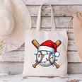 Baseball Christmas Lights Santa Christmas Baseball Player Canvas Tote Bag Baseball Christmas Lights Santa Christmas Baseball Player Canvas Tote Bag
