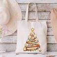 Baseball Christmas Tree Light Xmas Baseball Canvas Tote Bag Baseball Christmas Tree Light Xmas Baseball Canvas Tote Bag