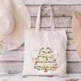Baseball Christmas Tree Lights Canvas Tote Bag
