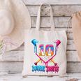 Baseball Drip 10th Birthday Boy Double Digits Ice Cream Drip Canvas Tote Bag