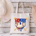 Baseball Drip American Flag Home Plate 4th Of July Patriotic Canvas Tote Bag Baseball Drip American Flag Home Plate 4th Of July Patriotic Canvas Tote Bag