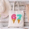 Baseball Drip Ice Cream 67 Baseball Canvas Tote Bag