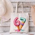 Baseball Drip Ice Cream 67 Canvas Tote Bag