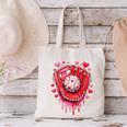 Baseball Drip Ice Cream Sprinkles Valentines Day Baseball Canvas Tote Bag Baseball Drip Ice Cream Sprinkles Valentines Day Baseball Canvas Tote Bag