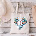 Baseball Drip Ice Cream Strong Character Canvas Tote Bag