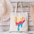 Baseball Drip Melting Ice Cream Baseball Heart Boys Girls Canvas Tote Bag Baseball Drip Melting Ice Cream Baseball Heart Boys Girls Canvas Tote Bag