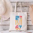 Baseball Drip USA Flag 67 Player 67th Birthday Ice Cream 67 Canvas Tote Bag