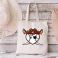 Baseball Heart Pirate Hat Crossed Swords Men Boys Kids Youth Premium Tri-Blend Canvas Tote Bag