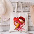 Baseball Heart Valentine Baseball Ice Cream Drip Boys Girls Canvas Tote Bag Baseball Heart Valentine Baseball Ice Cream Drip Boys Girls Canvas Tote Bag