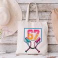 Baseball Ice Cream Drip Number 67 Player 67th Birthday Men Canvas Tote Bag Baseball Ice Cream Drip Number 67 Player 67th Birthday Men Canvas Tote Bag