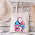 Baseball Ice Cream Drip Six Seven Gen Alpha Meme 67 Canvas Tote Bag
