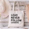 Baseball Lead Never Follow Leaders Team Captain Leadership Premium Tri-Blend Canvas Tote Bag Baseball Lead Never Follow Leaders Team Captain Leadership Premium Tri-Blend Canvas Tote Bag