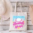 Baseball Life Lifestyle Home Plate Ice Cream Drip Men Boys Canvas Tote Bag Baseball Life Lifestyle Home Plate Ice Cream Drip Men Boys Canvas Tote Bag
