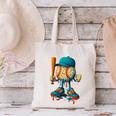 Baseball Lifestyle Youth Baseball Drip Icecream Canvas Tote Bag Baseball Lifestyle Youth Baseball Drip Icecream Canvas Tote Bag