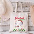 Baseball Mama Christmas Santa Hat Xmas Softball Mom Canvas Tote Bag Baseball Mama Christmas Santa Hat Xmas Softball Mom Canvas Tote Bag