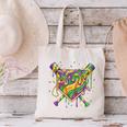 Baseball Mardi Gras Home Plate Ice Cream Drip Carnival Mask Canvas Tote Bag Baseball Mardi Gras Home Plate Ice Cream Drip Carnival Mask Canvas Tote Bag