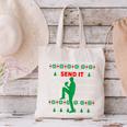 Baseball Player Christmas Pajama Send It Xmas PJs Boys Canvas Tote Bag