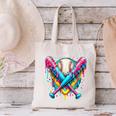 Baseball Player Ice Cream Drip Canvas Tote Bag