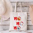 Basketball Baseball Soccer Christmas Ho Ho Ho Santa Xmas Canvas Tote Bag Basketball Baseball Soccer Christmas Ho Ho Ho Santa Xmas Canvas Tote Bag