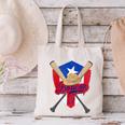 Boricua Puerto Rico Baseball Coqui Frog Pava Hat Fan Canvas Tote Bag