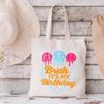 Bruh It's My Birthday Ice Cream Drip Baseball Birthday Canvas Tote Bag Bruh It's My Birthday Ice Cream Drip Baseball Birthday Canvas Tote Bag