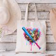Camo Baseball Heart Drip Valentine Baseball Icecream Boys Canvas Tote Bag Camo Baseball Heart Drip Valentine Baseball Icecream Boys Canvas Tote Bag
