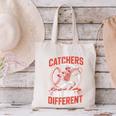 Catchers Are Built Different Baseball Catcher Canvas Tote Bag