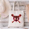 Chocolate 67 Drip Baseball Valentine Love Sports Canvas Tote Bag Chocolate 67 Drip Baseball Valentine Love Sports Canvas Tote Bag