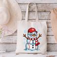 Christmas Baseball Snowman Xmas Pajamas Women Men Boys Canvas Tote Bag