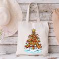 Christmas Baseball Tree Lights Xmas Canvas Tote Bag Christmas Baseball Tree Lights Xmas Canvas Tote Bag