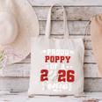 Class Of 2026 Senior Year Baseball Poppy 2026 Graduate Canvas Tote Bag