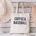 Coffee And Baseball Canvas Tote Bag