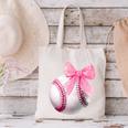 Cute Coquette Baseball Pink Bow Player & Fan Girls Canvas Tote Bag Cute Coquette Baseball Pink Bow Player & Fan Girls Canvas Tote Bag