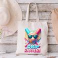 Drip Happens Baseball Ice Cream Bat And Ball With Sunglasses Canvas Tote Bag Drip Happens Baseball Ice Cream Bat And Ball With Sunglasses Canvas Tote Bag
