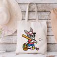 Easter Bunny Baseball Player Batter Rabbit Boys Kids Men Canvas Tote Bag