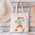 Halloween Baseball Skeleton Ice Cream Drip Baseball Boys Kid Canvas Tote Bag