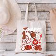 Happy 100 Days Of School Baseball Football PE Teacher Canvas Tote Bag