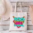 Happy 100 Days Of School Costume Baseball Drip Ice Cream Canvas Tote Bag Happy 100 Days Of School Costume Baseball Drip Ice Cream Canvas Tote Bag