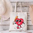 Heart Play Baseball Valentine's Day Teens Boys Girls Kids Canvas Tote Bag Heart Play Baseball Valentine's Day Teens Boys Girls Kids Canvas Tote Bag