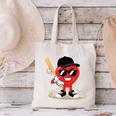 Heart Playing Baseball Valentine Baseball Canvas Tote Bag Heart Playing Baseball Valentine Baseball Canvas Tote Bag