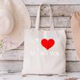 I Heart My Wawa Raglan Baseball Tee Canvas Tote Bag