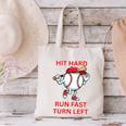 Hit Hard Run Fast Turn Left Baseball Player Premium Tri-Blend Canvas Tote Bag Hit Hard Run Fast Turn Left Baseball Player Premium Tri-Blend Canvas Tote Bag