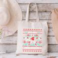 Ho Ho Homerun Baseball Ugly Christmas Sweater Party Hitter Canvas Tote Bag Ho Ho Homerun Baseball Ugly Christmas Sweater Party Hitter Canvas Tote Bag