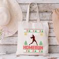 Ho Ho Homerun Xmas Sports Player Baseball Ugly Christmas Canvas Tote Bag Ho Ho Homerun Xmas Sports Player Baseball Ugly Christmas Canvas Tote Bag
